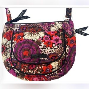 VERA BRADLEY NWOT Lizzy Crossbody Hipster Rosewood Purse Bagl